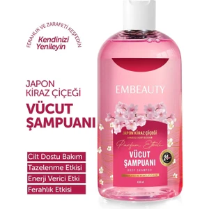 Japon Kiraz Çiçeği Özlü Arındırıcı ve Nemlendirici Vücut Şampuanı 400 ml – Ferahlatıcı ve Yumuşatıcı Etki