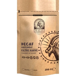Walia Coffee Decaf Kafeinsiz Filtre Kahve 200 gr