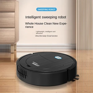 Robot Süpürge 3'ü 1 Arada Elektrikli Süpürme Ultra Ince Sessiz Robotik Beyaz (Yurt Dışından)