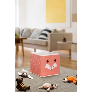 Prendi Home Tilki Baskılı Kiremit Renk Kapaksız Kutu 30 x 30 x 30  cm