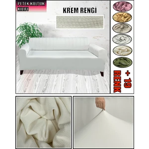 Petek Kumaş Üçlü Koltuk & Çekyat Koltuk Kılıfı