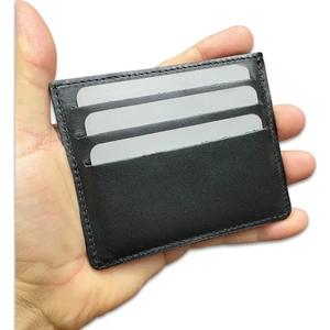 Süper Slim Deri Kartlık, Para Cepli Unisex, Ince, Kadın Erkek Kredi Kartlık Cüzdan