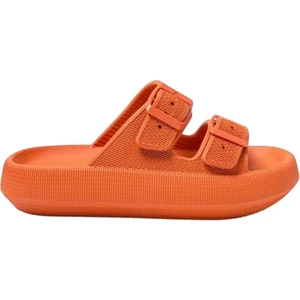 Unisex Çift Tokalı Medikal Hafif Eva Terlik Turuncu