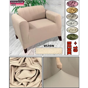 Yeni Mikro Petek Kumaş Tekli Koltuk & Berjer Koltuk Kılıfı Arkası Dahil Kapatıyoruz.