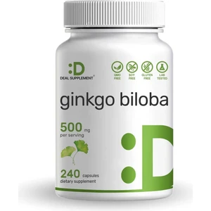 Ginkgo Biloba 500MG Per Serving, 240 Capsules