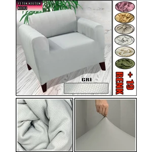 Yeni Mikro Petek Kumaş Tekli Koltuk & Berjer Koltuk Kılıfı Arkası Dahil Kapatıyoruz.