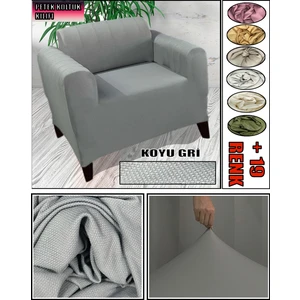 Yeni Mikro Petek Kumaş Tekli Koltuk & Berjer Koltuk Kılıfı Arkası Dahil Kapatıyoruz.