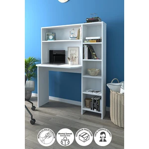 Kitaplıklı Çalışma Masası Çocuk Çalışma Masası Bilgisayar Çalışma Masası Beyaz
