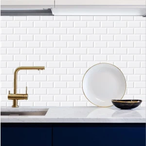 Mutfak Fayans Desen Kendinden Yapışkanlı Tezgah Arası Folyo 60 cm  x 100 cm