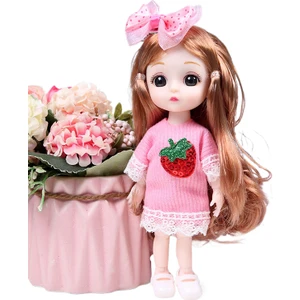 13 Eklemler Molly Kız Bebek 17CM Barbie Prenses Hediye Kutusu Seti (Yurt Dışından)