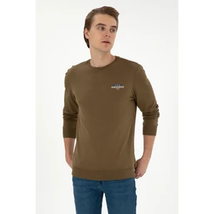 U.S. Polo Assn. Erkek Haki Sweatshirt 50293742-VR027