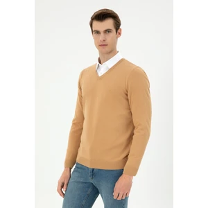 U.S. Polo Assn. Erkek Camel Kazak /triko 50294764-VR015