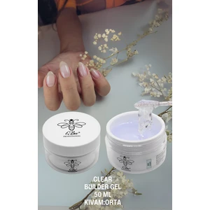 QBEE PROFESSIONAL 50ML Protez Tırnak Jeli Builder Gel Clear Şeffaf