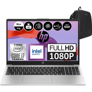 Hp 250 G10 Intel Core I7 1355U 64GB 512GB SSD Intel® Iris® Xᵉ Windows 11 Pro 15.6" Fhd Taşınabilir Bilgisayar 9G1E6ETP14 + Weblegelsin Çanta