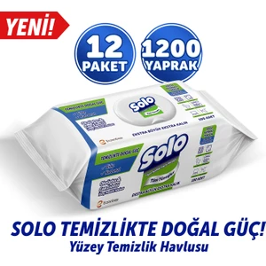 Temizlikte Doğal Güç Okaliptus&Çam Esintisi Yüzey Temizlik Havlusu 12'li 1200 Yaprak