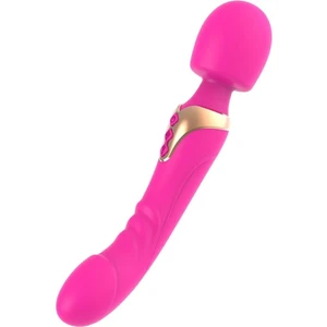 Güçlü Dildo Vibratör Çift Motorlu G-Spot Masaj Oyuncak Kadın Çift Yönlü Klitoris Stimülatörü