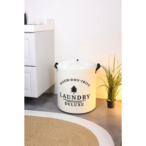 Prendi Home Laundry Baskılı Fileli Havlu Kıyafet Kirli Çamaşır Sepeti 37 x 40