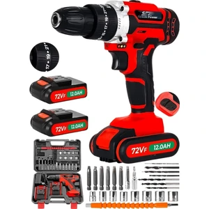 Spech Power Çelik Mandren 256VF 20 Ah Çift Titanyum Şanzuman Bakır Sargılı Çift Akülü Şarjlı Matkap