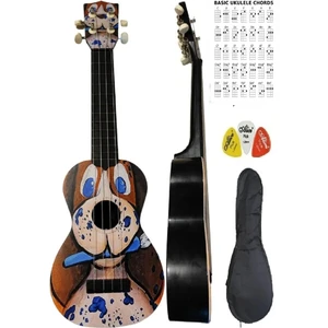 Desenli Kompozit Ukulele
