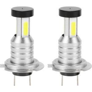 LED Ampul, 2x H7 LED Far Ampulü Kiti Uzun Kısa Far 100W 30000LM Süper Parlak 6000K Beyaz, Gümüş (Yurt Dışından)