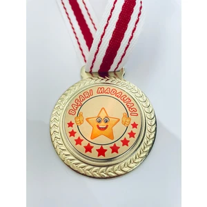 Lider Baskı 3 Adet Yıldızlı Başarı Madalyası - Dijital Baskılı   Madalya