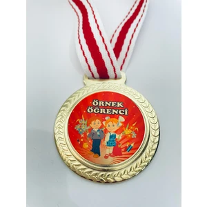 Lider Baskı 3 Adet Örnek Öğrenci Madalyası - Dijital Baskılı  Madalya
