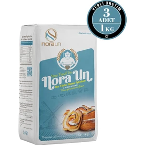 Nora Un Özel Amaçlı Buğday Unu 1 kg 3 Adet (Vegan)