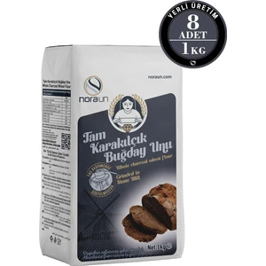 Nora Un Tam Karakılçık Buğday Unu 1 kg 8 Adet (Vegan)
