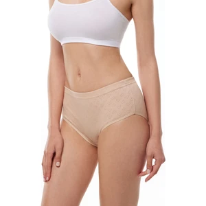 Kadın Ten 6 Lı Paket %100 Pamuk Yüksek Bel Jakarlı Slip Külot 351