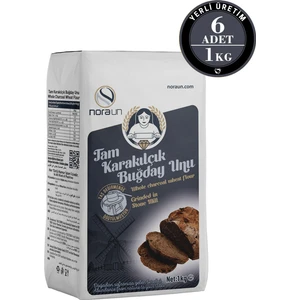 Nora Un Tam Karakılçık Buğday Unu 1 kg 6 Adet (Vegan)