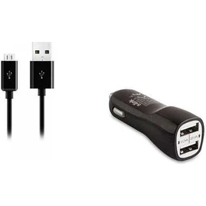 S-link SMG-444 2.1A Micro Usb Akıllı Telefonlar 2in1 Araba Şarjı ve Kablosu