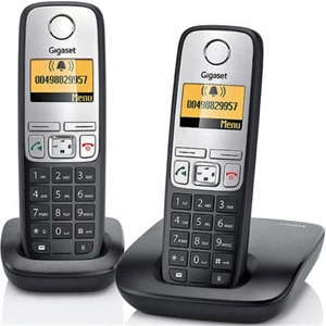 A690 Duo 2 li Siyah Telsiz Dect Telefon 100 Rehber Handsfree Işıklı Ekran
