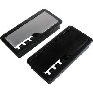 Ofis Fix Gümüş Dikdörtgen Masa Kablo Kanalı Kapağı | Kablo Deliği Kapağı | Masa Kablo Düzenleyici Kapak