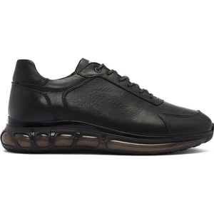 Erkek Yeşil Bağcıklı Deri Sneaker 24WFD675218
