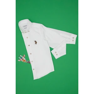 U.s. Polo Assn. Erkek Çocuk Beyaz Gömlek Basic 50295663-VR013