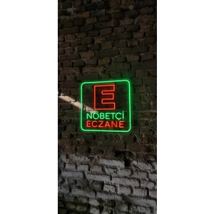 Açık Eczane Yazısı Neon LED Aydınlatma