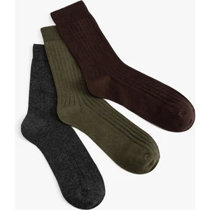 Pamuklu Basic 3'lü Soket Çorap Seti