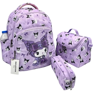 Mixx Store Karakter Desenli Folyo Beslenmeli ve Kalemlikli Kız Ilkokul Çantası