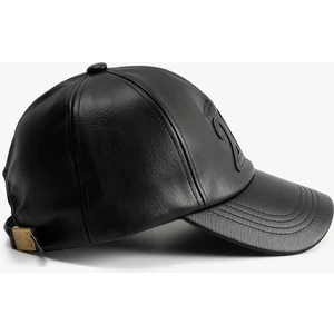 Kep Şapka Suni Deri Işlemeli