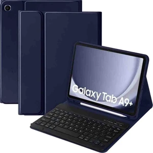 Samsung Galaxy Tab A9+ Plus 11INÇ Case Uyumlu Bluetooth Türkçe Q Klavyeli Kılıfı