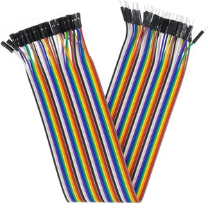 30CM 40 Pin Erkek Dişi Dupont Kablo Ayrılabilir 2.54MM 10 Renk Breadboard Atlama Kablosu Jumper Tes