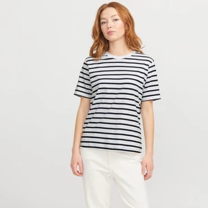 Jack & Jones Kadin Çizgili Kisa Kol Tisört - Anna