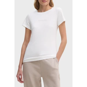 Calvin Klein Pamuk Slim Fit Bisiklet Yaka J20J224990YAF Bayan T Shirt J20J224990 Yaf