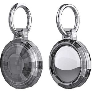 Nova Global ​zore Airtag 04 Uyumlu Silikon Anahtarlık-Siyah