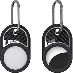 Nova Global ​zore Airtag 05 Uyumlu Silikon Anahtarlık-Siyah