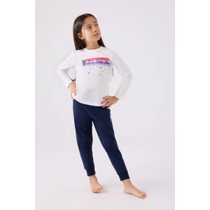 U.s. Polo Assn. Kız Çocuk Krem Pijama Takım 50299861-VR071