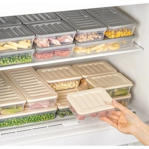 4'lü Buzdolabı Düzenleyici Difriz-Mikrodalga Uyumlu Saklama Kabı Antrasit 4 x 2400 ml