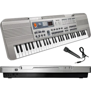 NR-610 Çocuklar İçin 61 Tuşlu USB MP3 Pilli Mikrofonlu Org