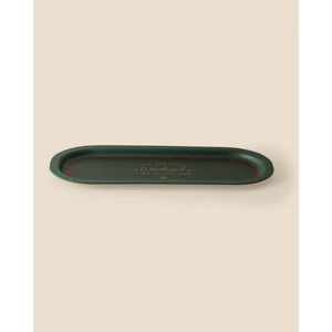 Madame Coco Linda Oval Metal Tepsi - Yeşil