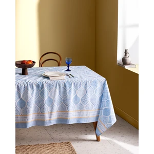 Madame Coco Wanzele Masa Örtüsü - Mavi - 160 x 250  cm